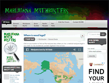 Tablet Screenshot of marijuanamythbusters.com